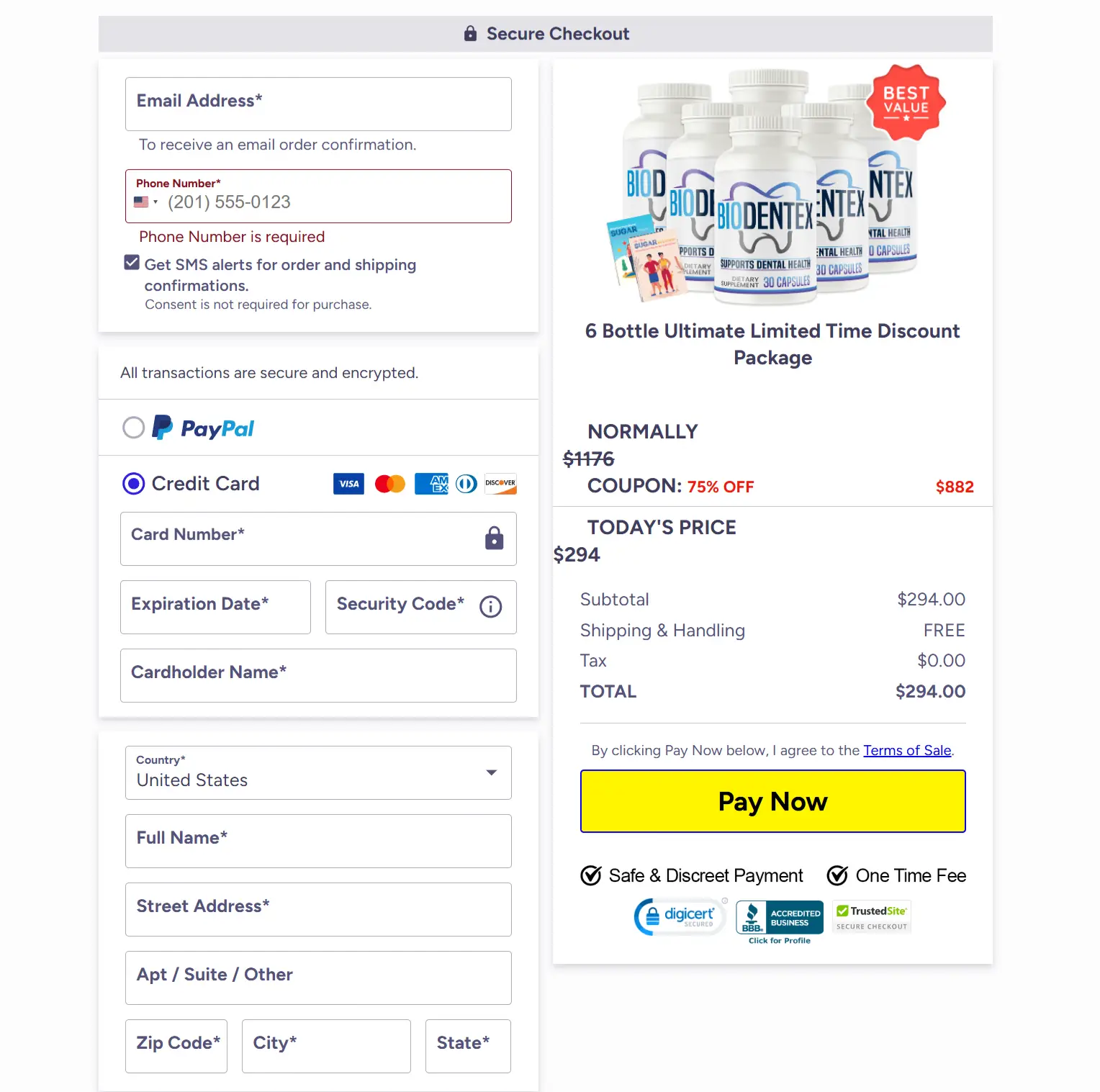 BioDentex order